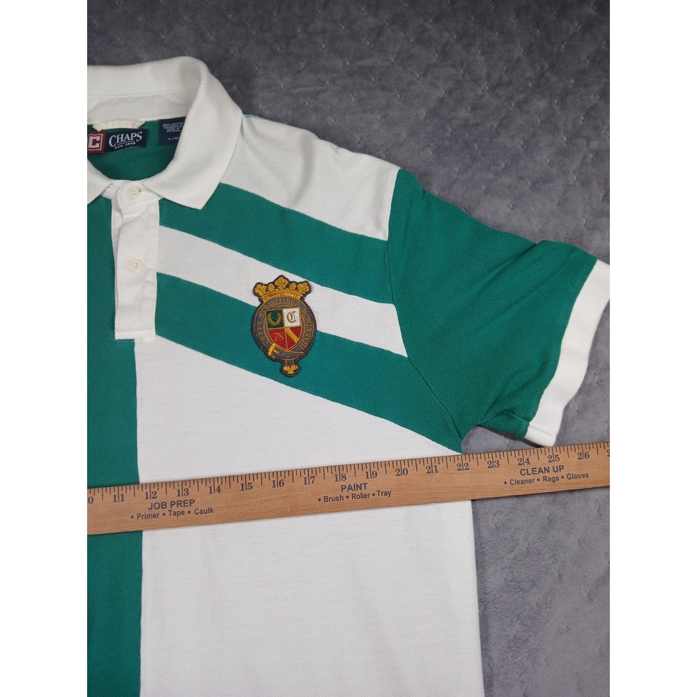 Chaps Polo Crest. Colorblock Crest. Rugby. Preppy. - Picture 3 of 5